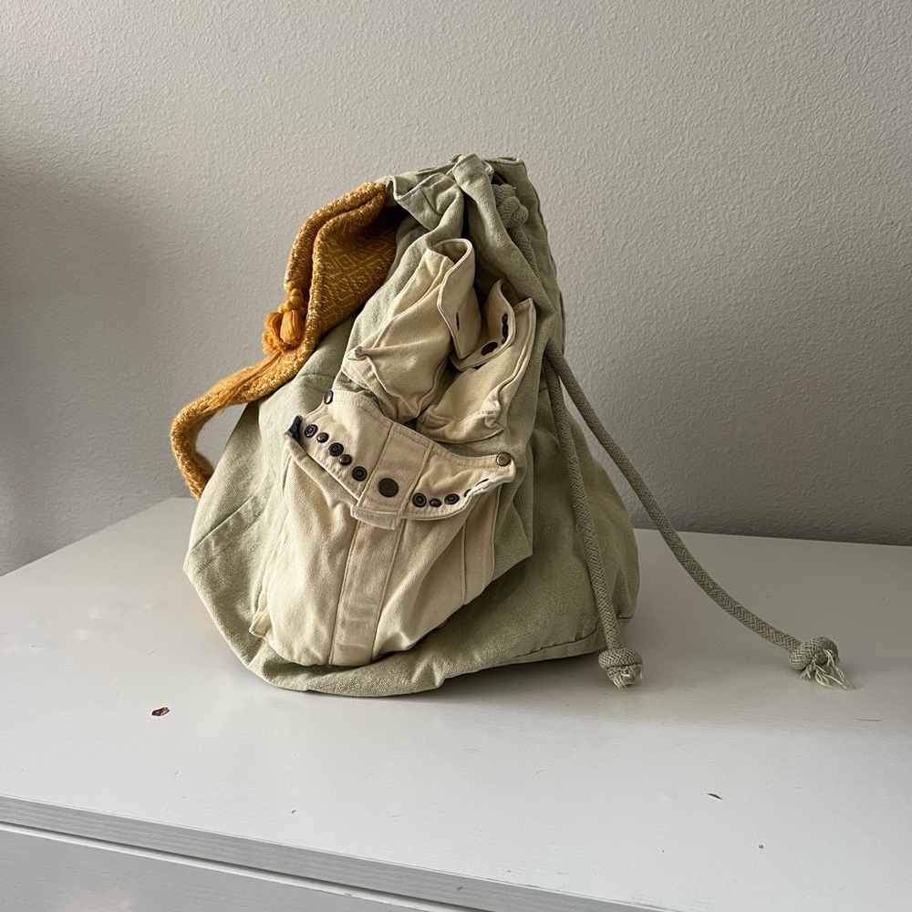Free People Slingback Knitted Strap Backpack